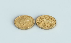 australian dollar coin 3d model
