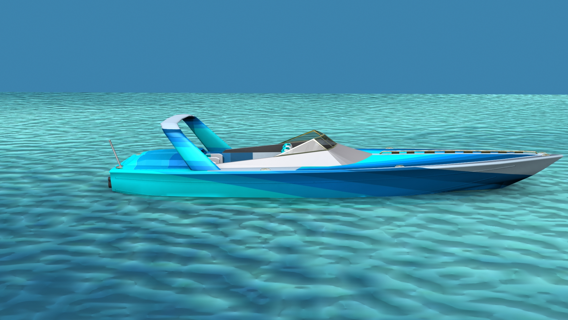 Phazer 38 Cigarette Boat V05 model TurboSquid 1925127