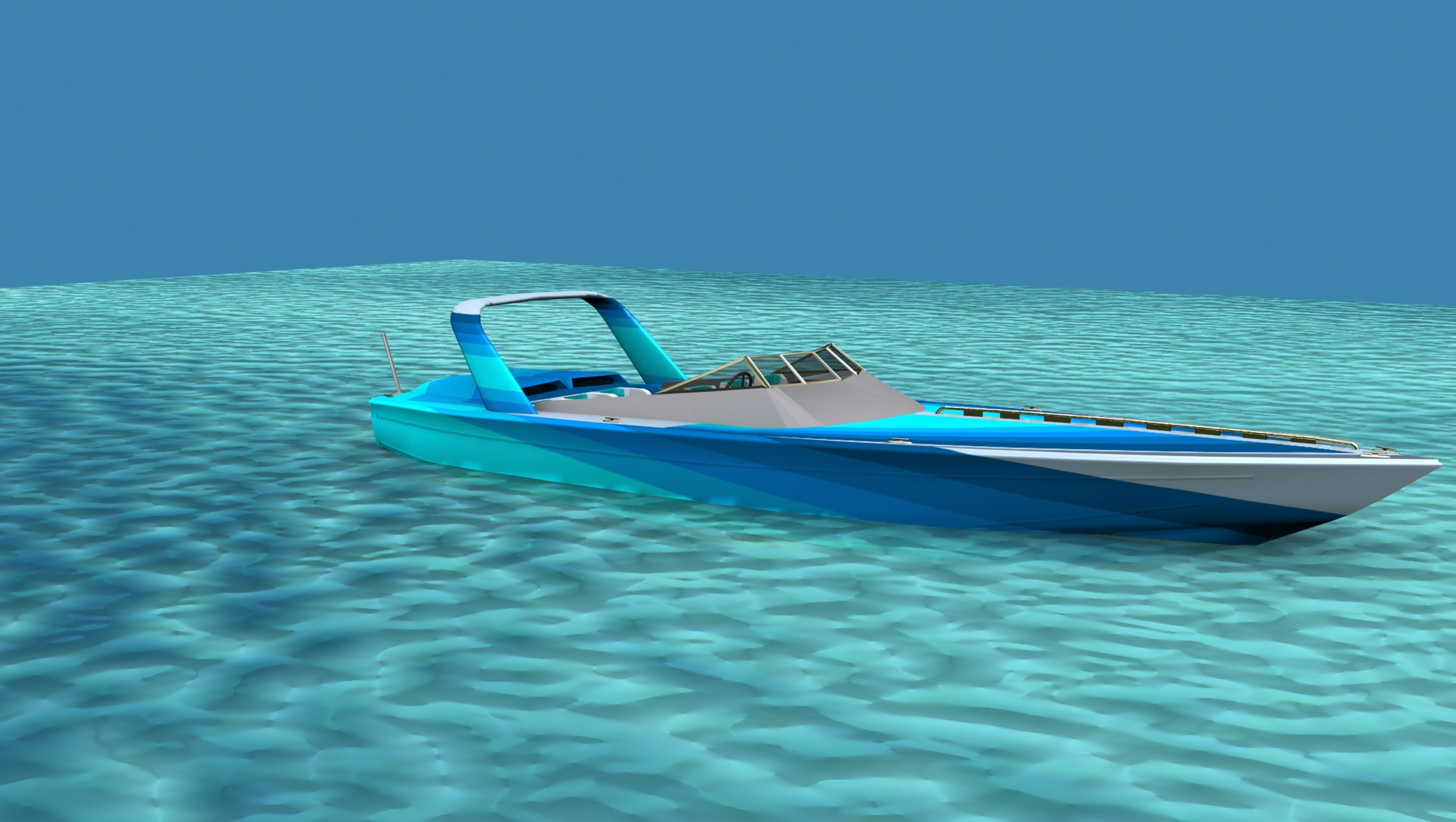 Phazer 38 Cigarette Boat V05 model TurboSquid 1925127