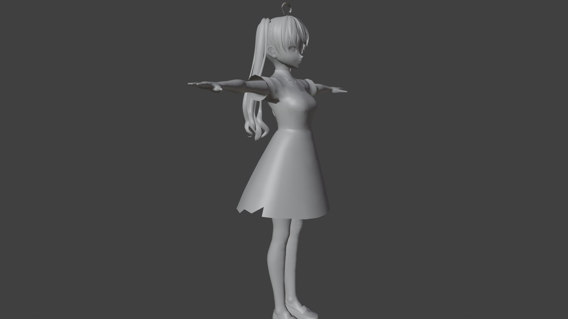 Game Ready Low Poly Anime Character Girl 37 3D - TurboSquid 1907675