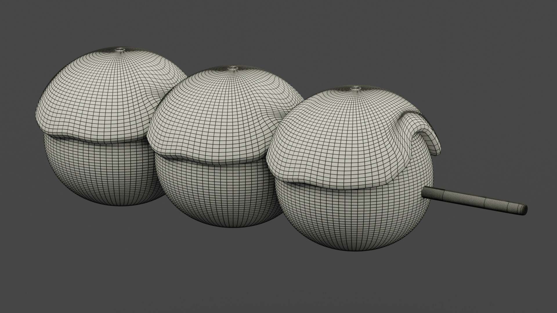 Dango Red Beans Anko 3D model - TurboSquid 1824198