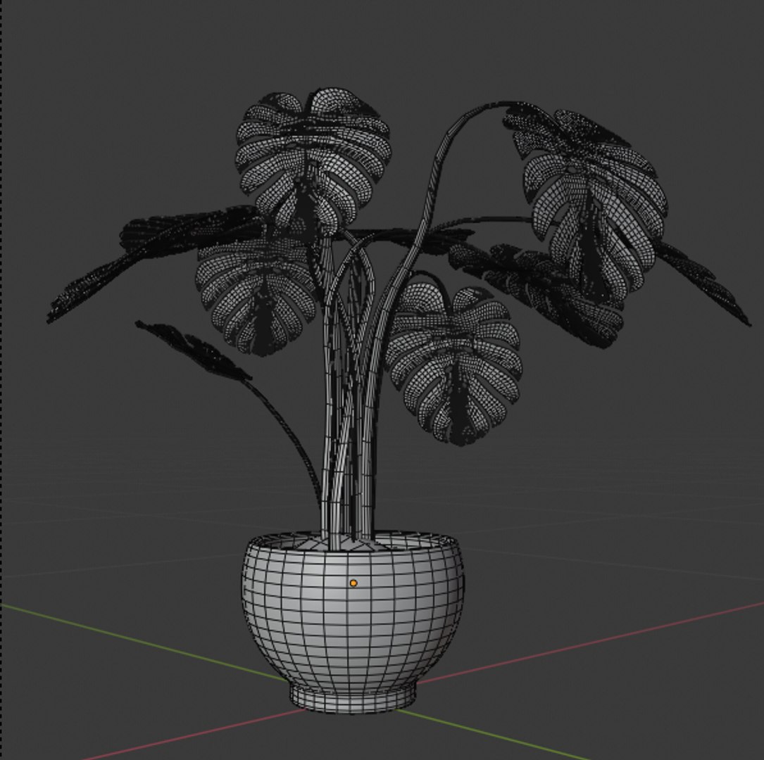 3D model monstera plant pot https://p.turbosquid.com/ts-thumb/FS/pMI14O/IeurAQaq/mesh4/png/1588850663/1920x1080/fit_q87/673f730fbc4fa50d0dcfd6e8c79124063cdb616f/mesh4.jpg