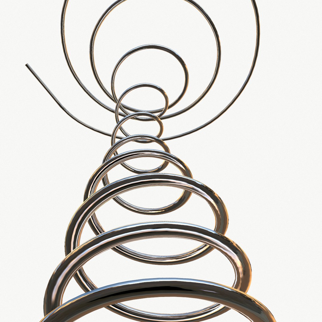 Metal Spiral Spring 3D Model - TurboSquid 1410434