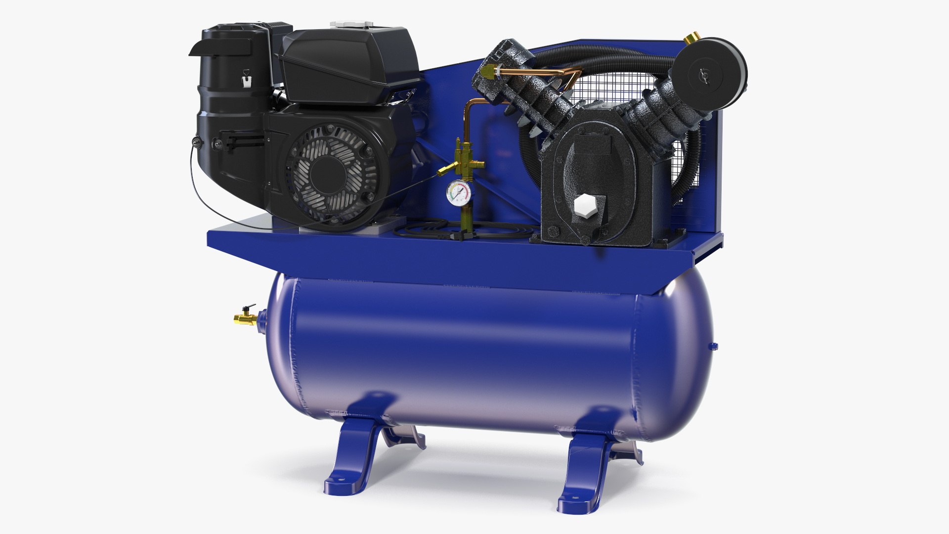 3D Piston Air Compressor Diesel Blue - TurboSquid 2148486