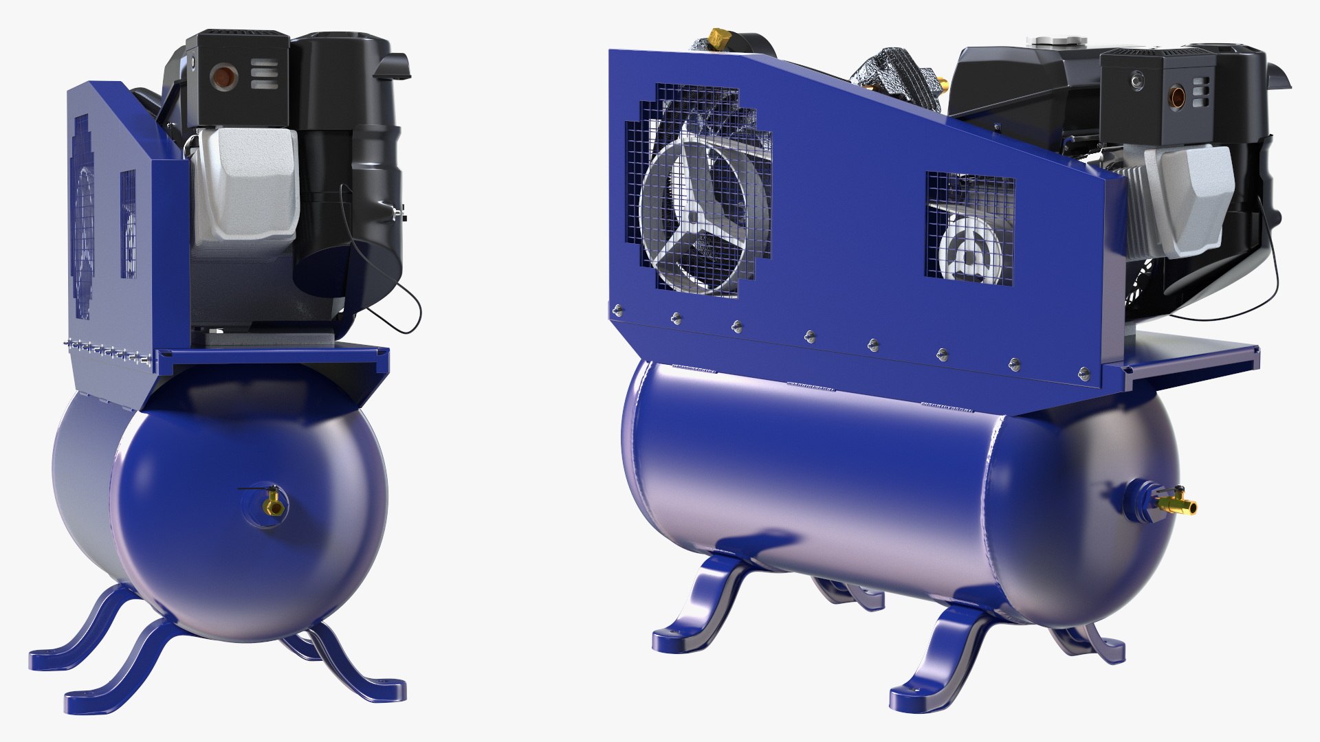 3D Piston Air Compressor Diesel Blue - TurboSquid 2148486