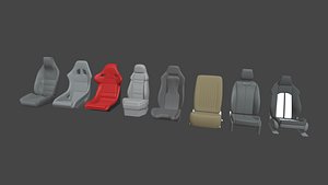 3D Car Seat Pack 03