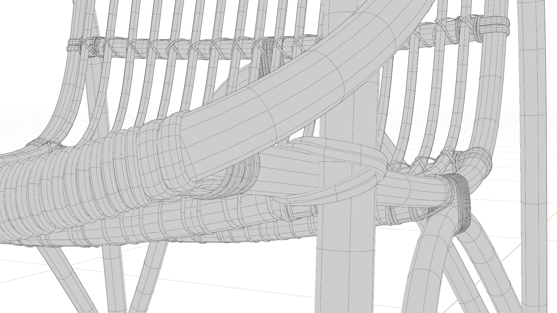 Bamboo Chair Model TurboSquid 2126031