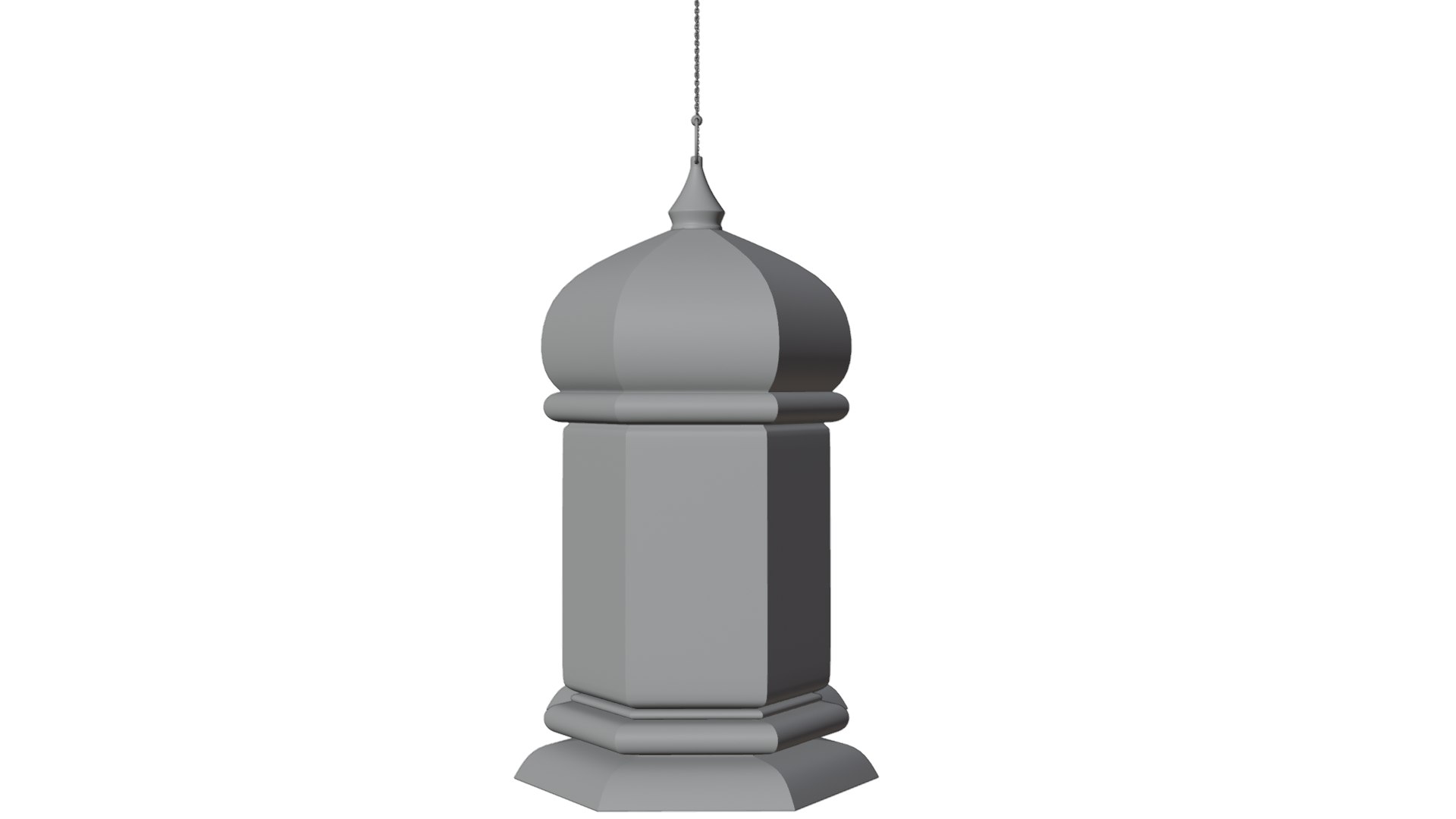 3D Elegant Ramadan Eid Lantern Set Black And Gold Low-poly 3D Model ...