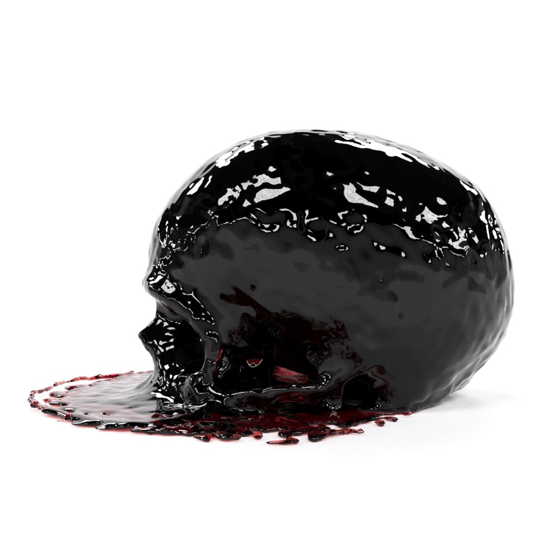 3D model melted skull https://p.turbosquid.com/ts-thumb/FT/3fGgD5/LWi07J6m/2/jpg/1528843279/1920x1080/fit_q87/5be180c59d16c37ab2d4a6d69b2b00767a7dc8a7/2.jpg