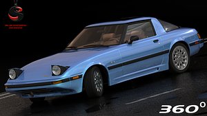 mazda rx-7 1985 3d model
