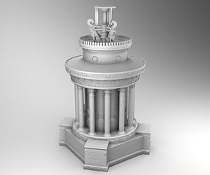 3D model monument lysicrates