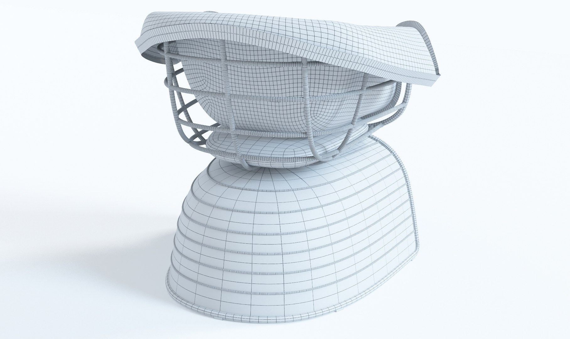 3D Crinoline Chair Armrests Polyethylene Model - TurboSquid 1390035