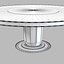 Baker Bill Sofield Sutton Round Dining Table With Lazy Suzan
