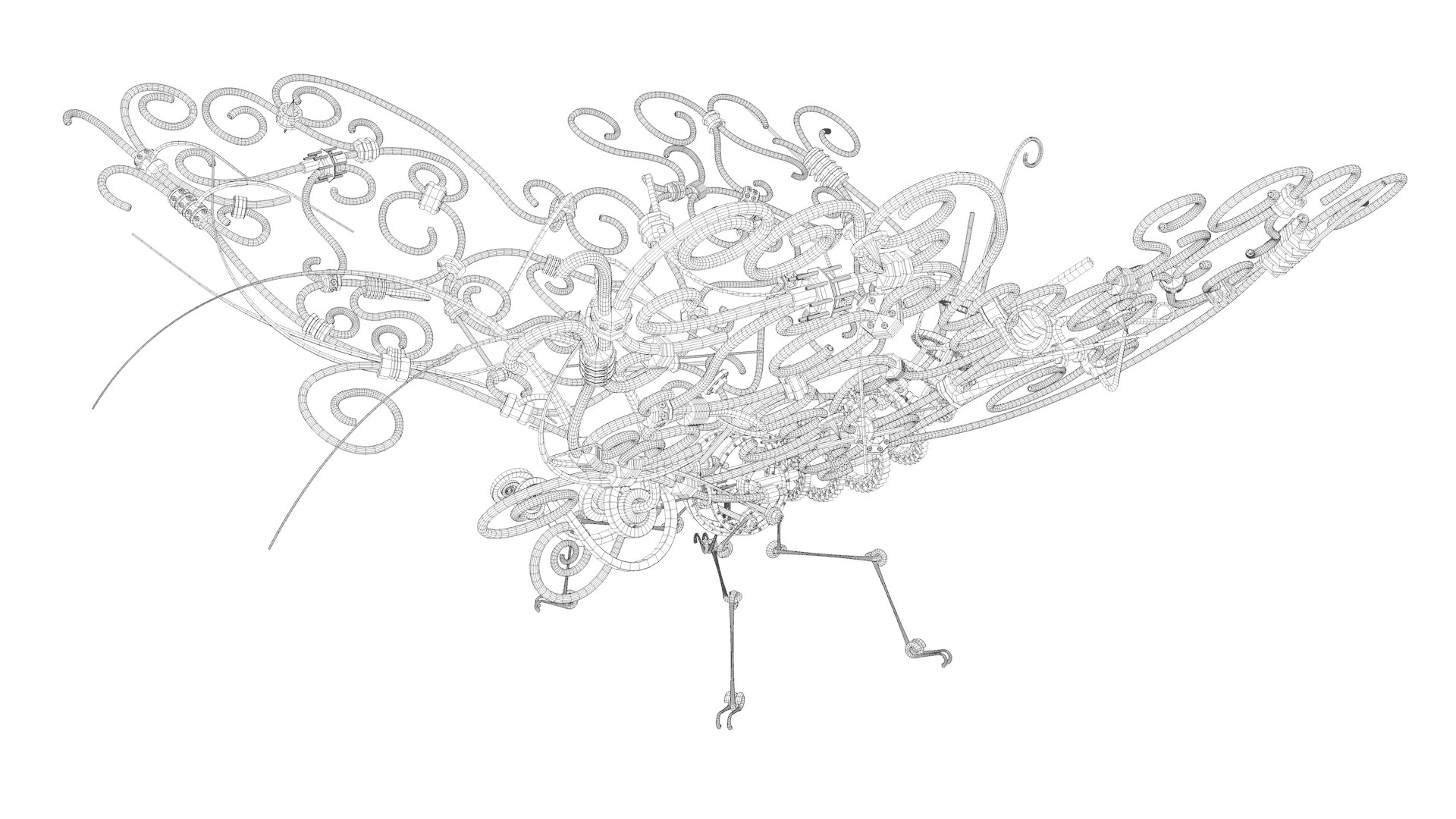 3D Steam Punk Butterfly - TurboSquid 1735101