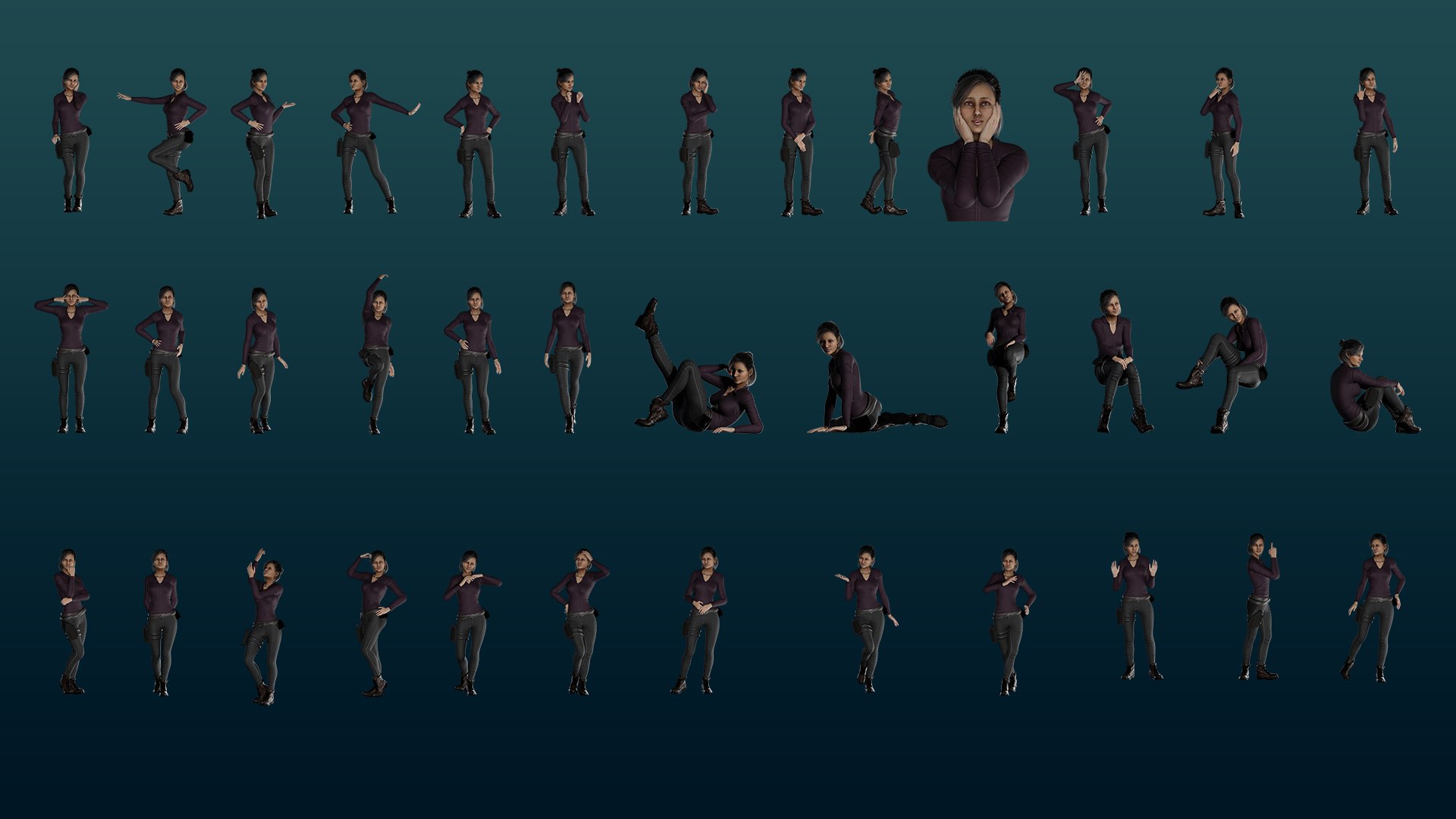 3D Aria Blake- Game Ready https://p.turbosquid.com/ts-thumb/FT/K5odGP/ou/poses/jpg/1748364908/1920x1080/fit_q87/ec16a15ecddf5c42b42610a83bbab70d1b5943b8/poses.jpg