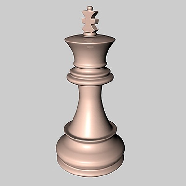 King Chess Game Piece - Rei Jogo de Xadrez | 3D model