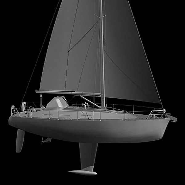 3d sailboat yatch model