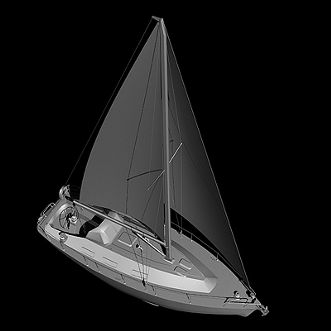 3d sailboat yatch model