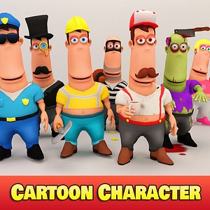3d cartoon character model