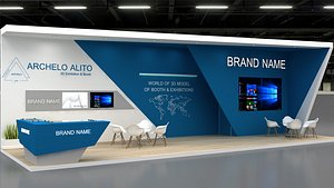 3D exhibition booth model