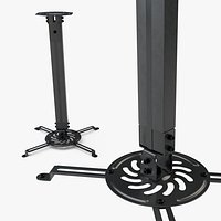Universal Projector Ceiling Mount System Black
