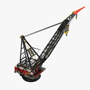 vessel crane 3D model