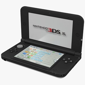 Nintendo 3DS XL White 3D Model