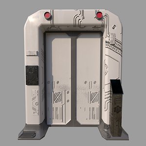 3D sci fi door