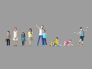 Low Poly Kid Character Pack