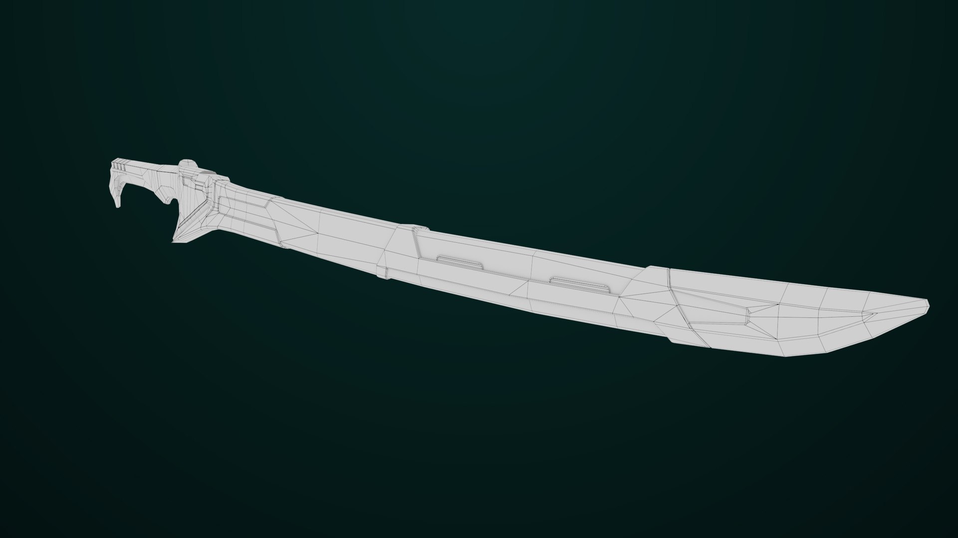 3D Sci-Fi Sword 03 All PBR Unity UE Textures Included model ...