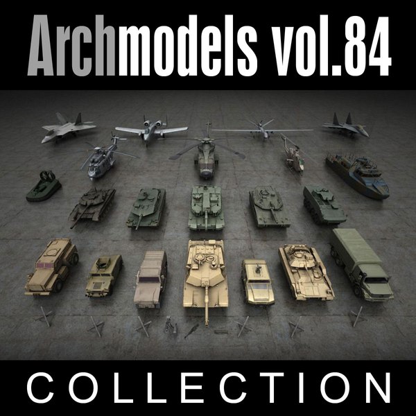 archmodels vol 84 military trucks 3d model