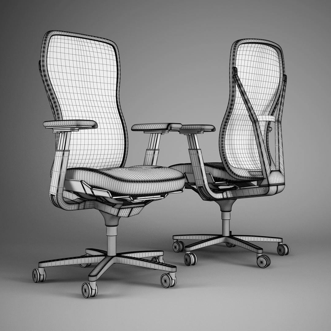 Кресло офисное 3d модель STP