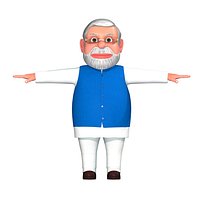 Rigged Modi Cartoon Caricature