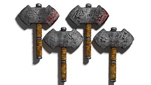 Cartoon Stoneaxe bloody