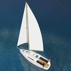 Sailing yacht 3D model