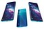 TCL 20 Pro Schwarz und Blau Low Poly