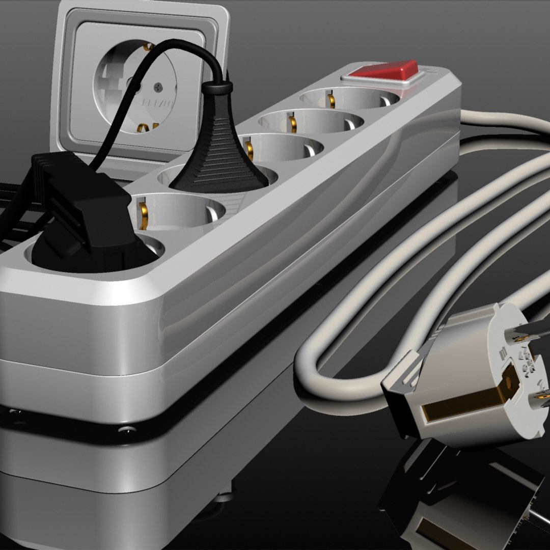 multi plug 3d model