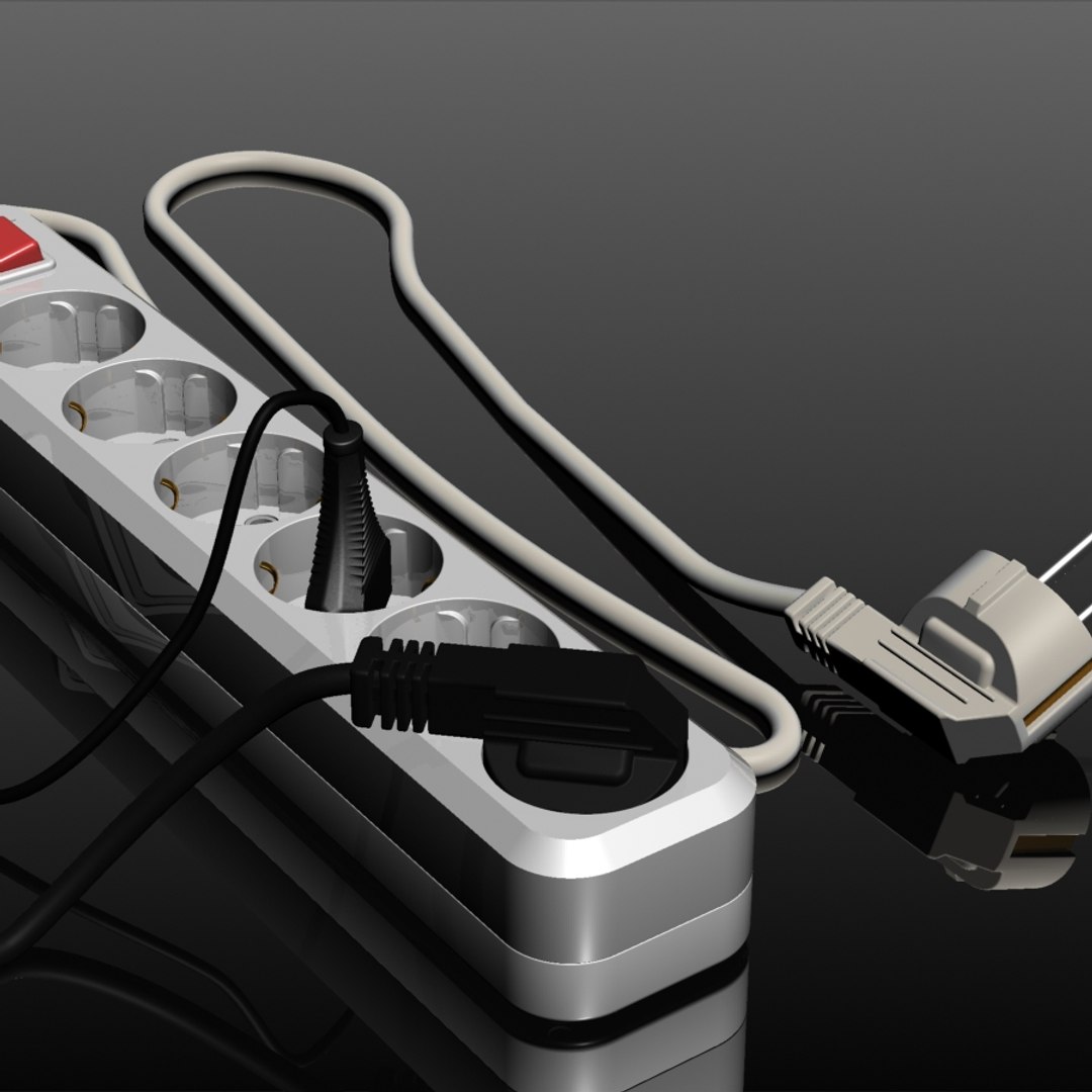 multi plug 3d model