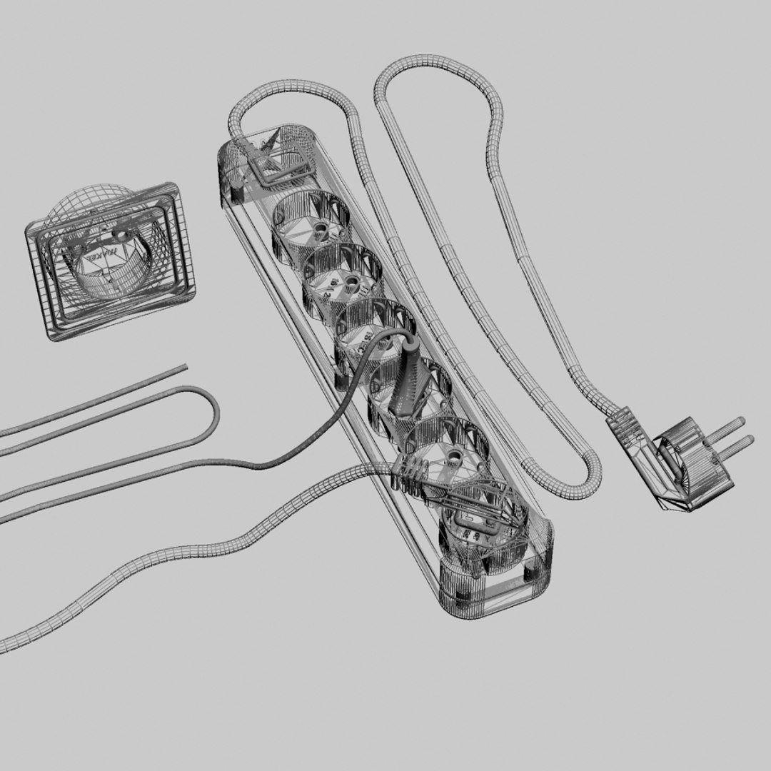 multi plug 3d model