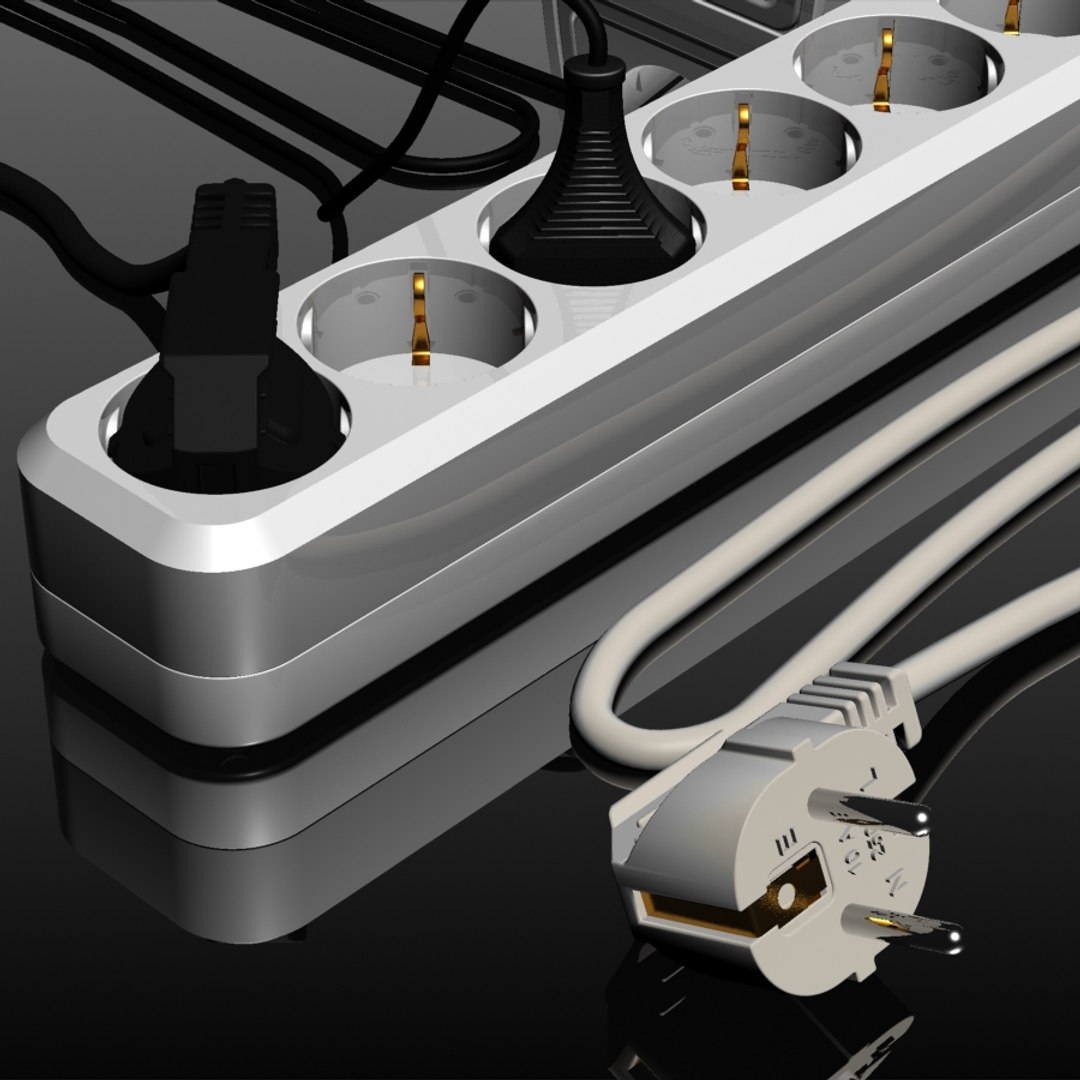 multi plug 3d model