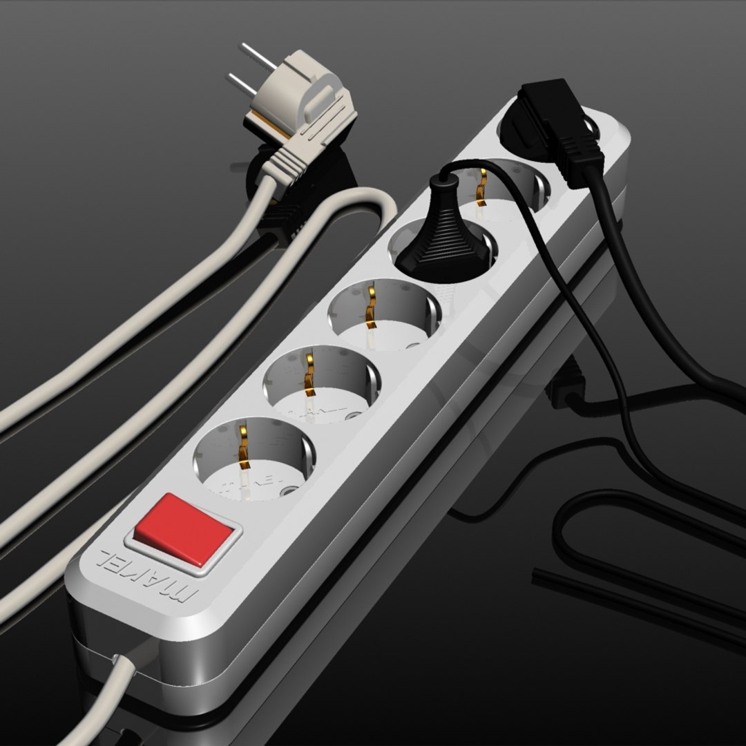multi plug 3d model