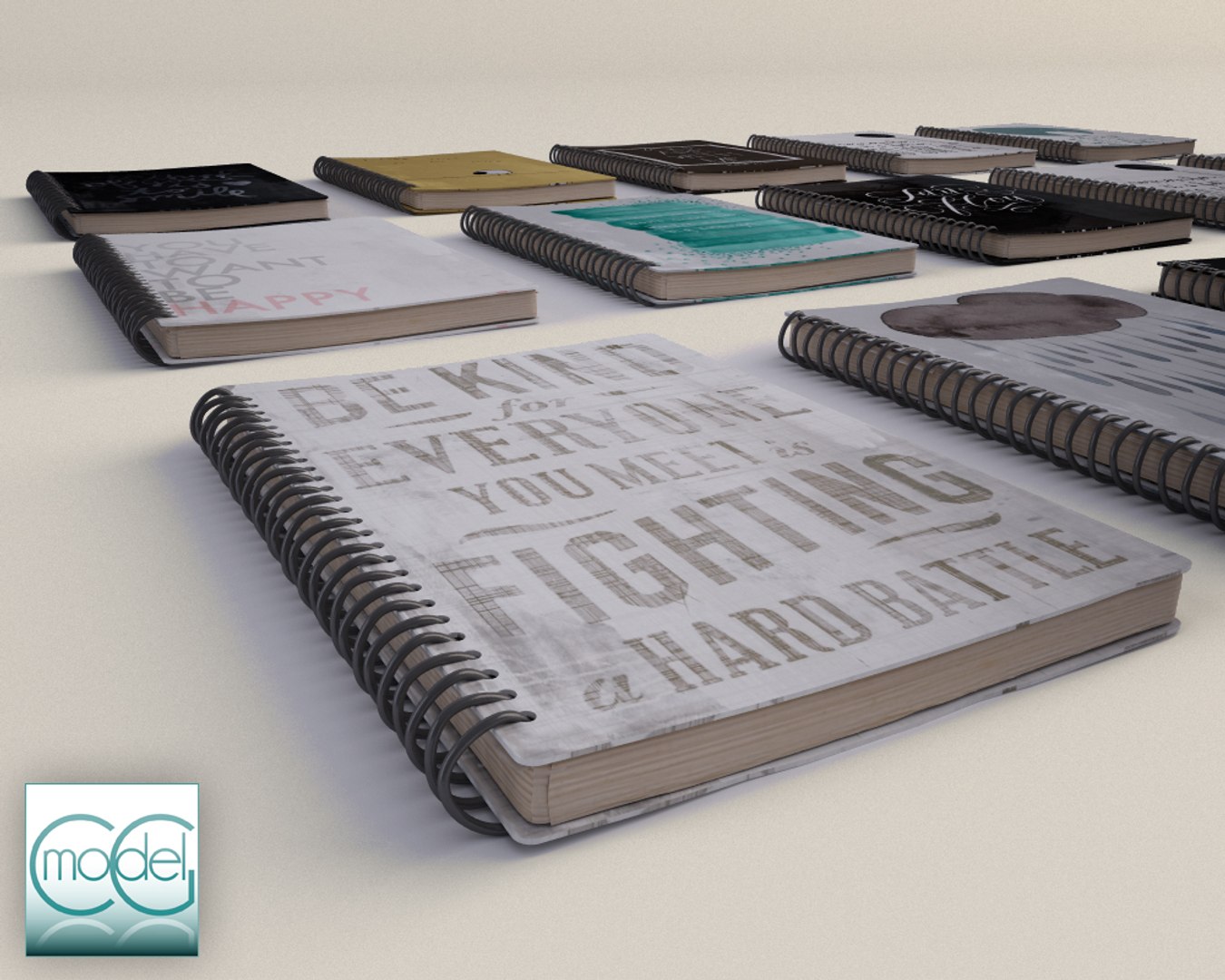 Notebook Book 3d Model
