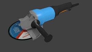 3D angle grinder model