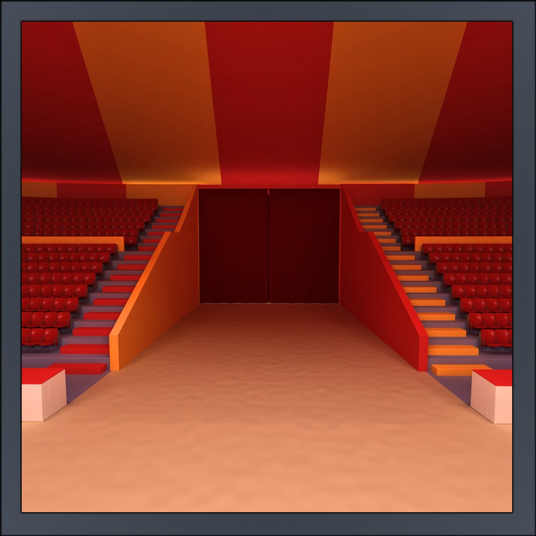 3d Model Circus Interior Exterior