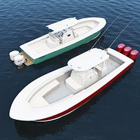 Regulator 34 fishing motor boat