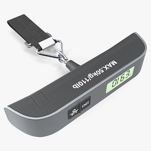 3D PJP Electronics Digital Luggage Scale with LCD Display model