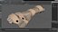Handschiene mit Fingern Beige