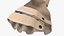 Handschiene mit Fingern Beige
