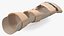Handschiene mit Fingern Beige