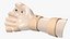 Handschiene mit Fingern Beige